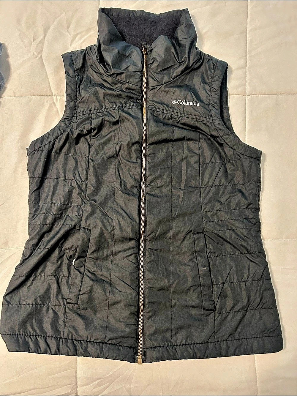 Columbia Heavenly II Vest Quilted Black Size Medium